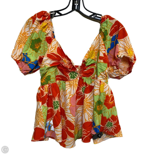 Top Short Sleeve By Entro In Multi-colored, Size: M