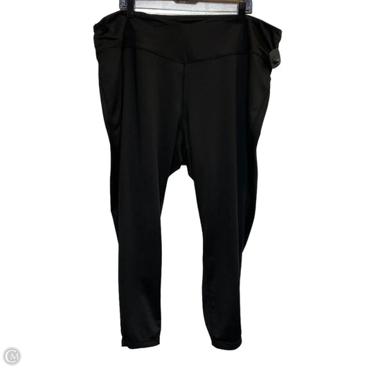 Athletic Leggings By Crown And Ivy In Black, Size: 4x