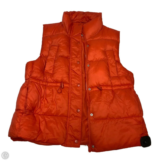 Vest Puffer & Quilted By Love Tree In Orange, Size: M