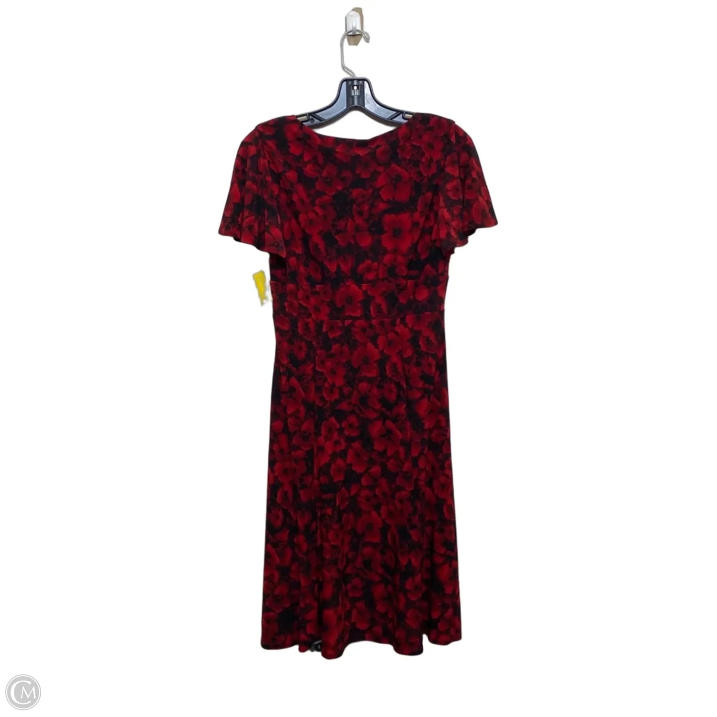 Dress Casual Midi By Chaps In Red, Size: S