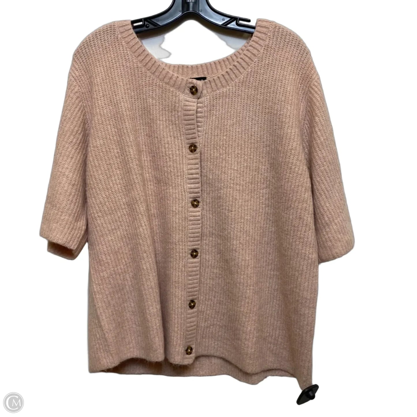 Sweater Short Sleeve By Torrid In Pink, Size: 1x