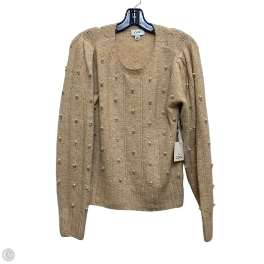 Sweater By Cece In Tan, Size: M