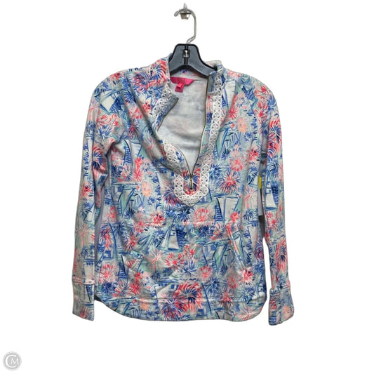 Top Long Sleeve Designer By Lilly Pulitzer In Blue, Size: Xxs