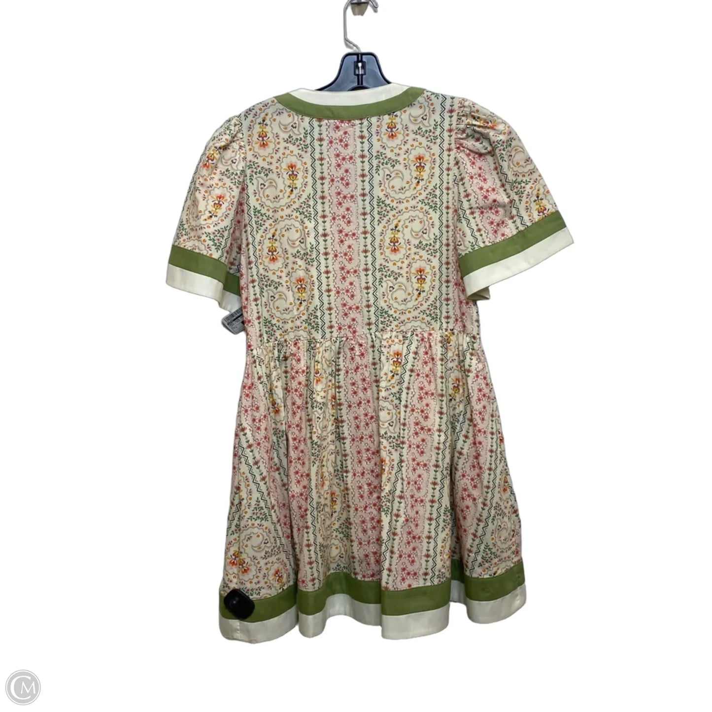 Dress Casual Short By Entro In Cream & Green, Size: S