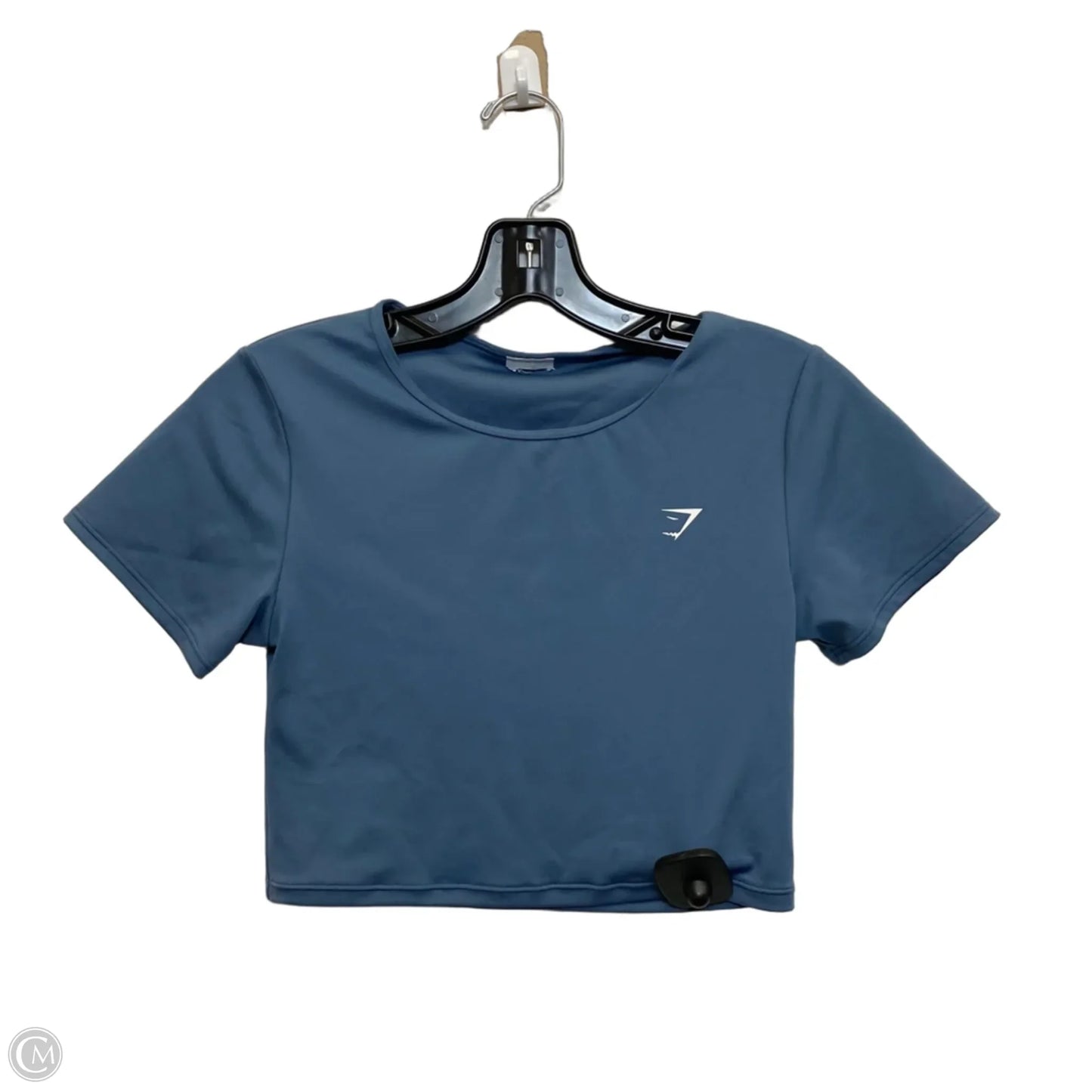 Athletic Top Short Sleeve By Gym Shark In Blue, Size: S