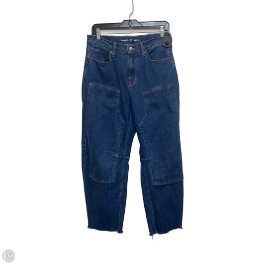 Jeans Barrel Leg By Old Navy In Blue Denim, Size: 10