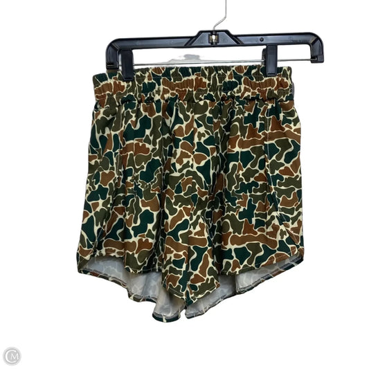 Athletic Shorts By Cmf In Camouflage Print, Size: L