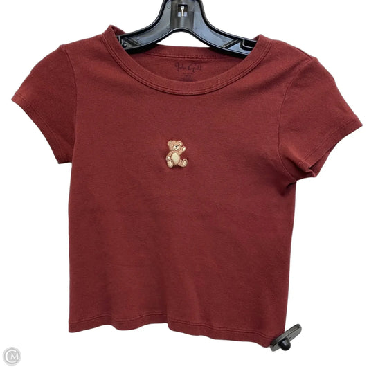 Top Short Sleeve By John Galt In Red, Size: Osfm