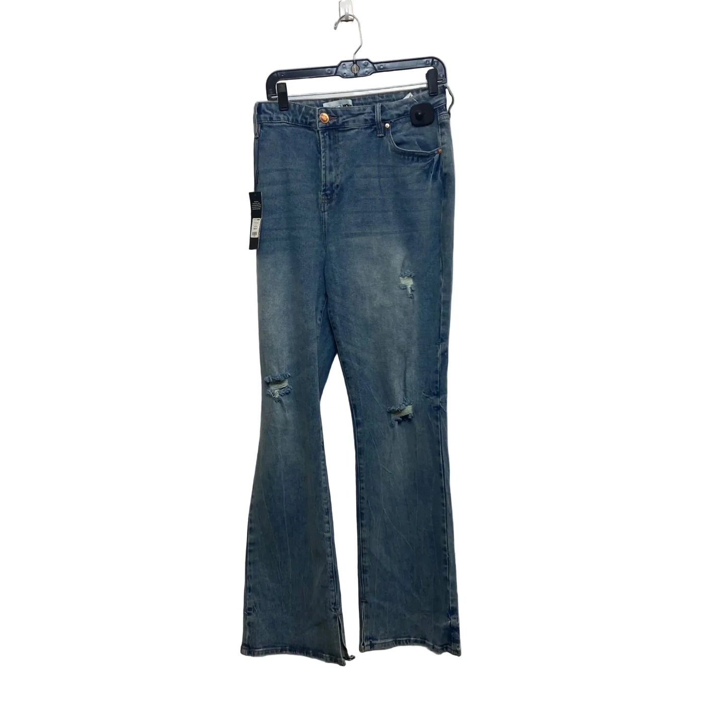 Jeans Boot Cut By Fashion Nova In Blue Denim, Size: 16