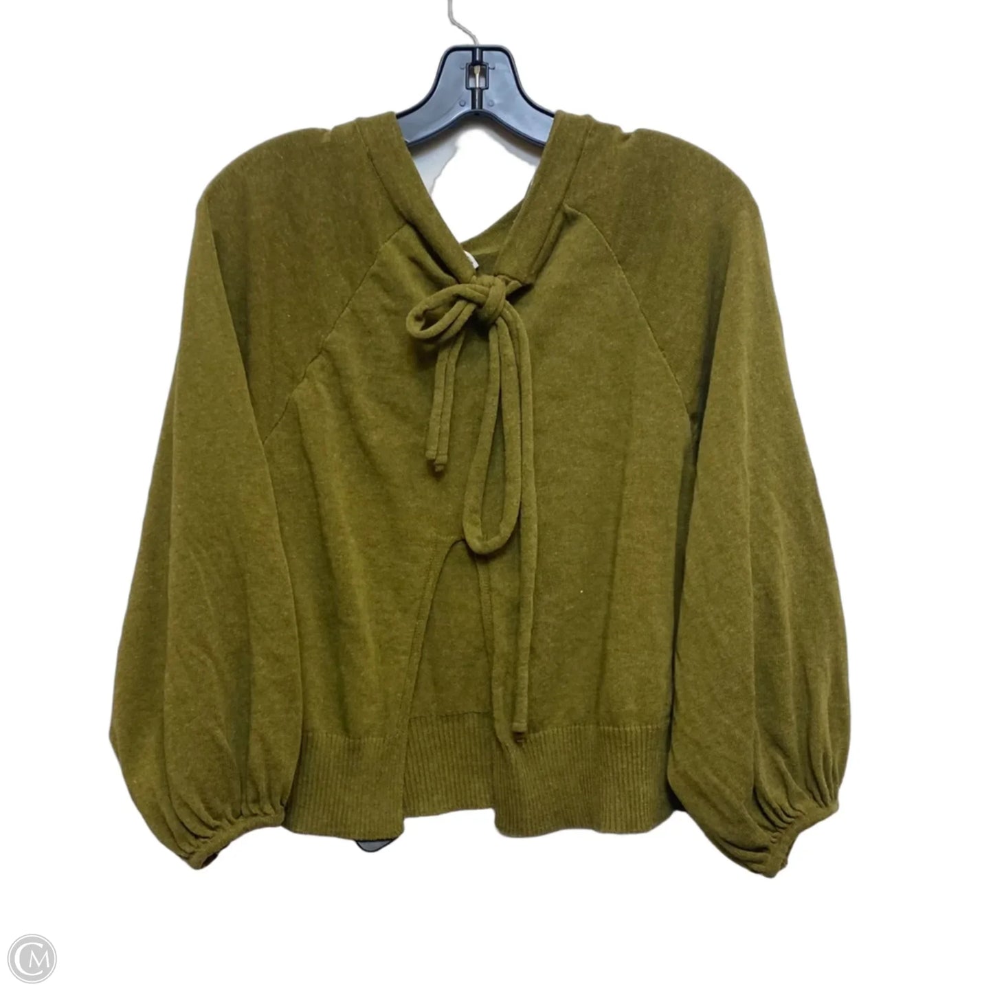 Top Long Sleeve By Zara In Green, Size: M