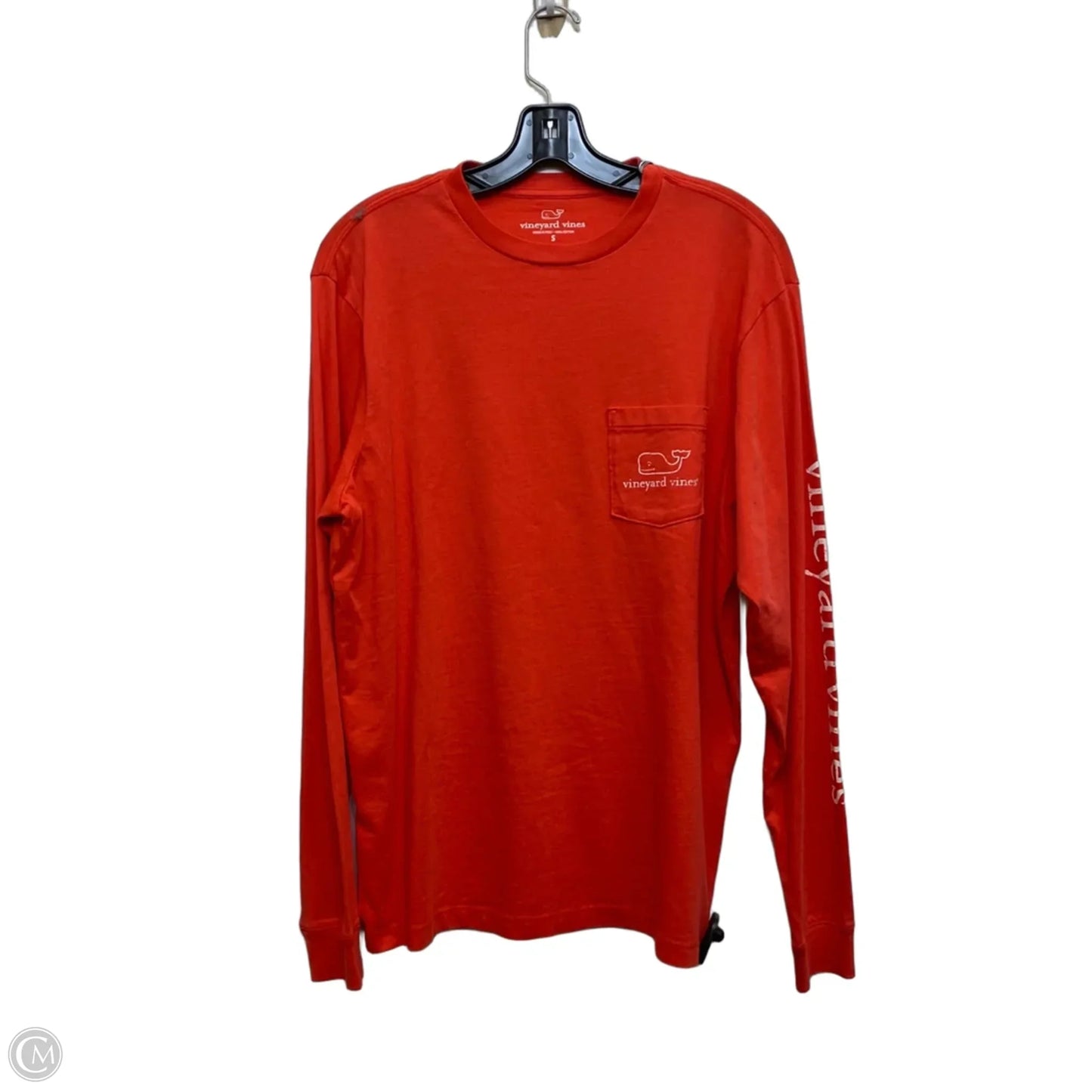 Top Long Sleeve Designer By Vineyard Vines In Red, Size: S