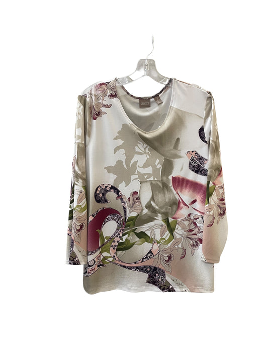 Top Ls By Chicos In Floral Print, Size:M