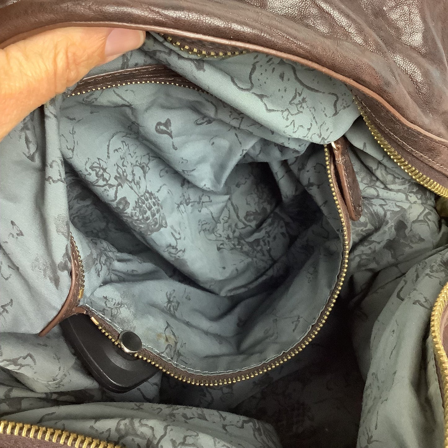 Handbag Leather By Cmb, Size: Medium