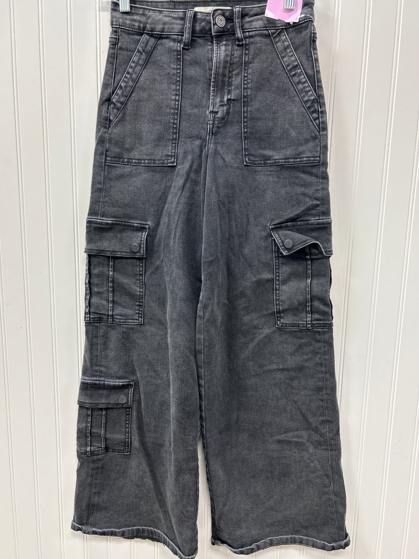 Jeans Wide Leg By Hidden In Black Denim, Size:2