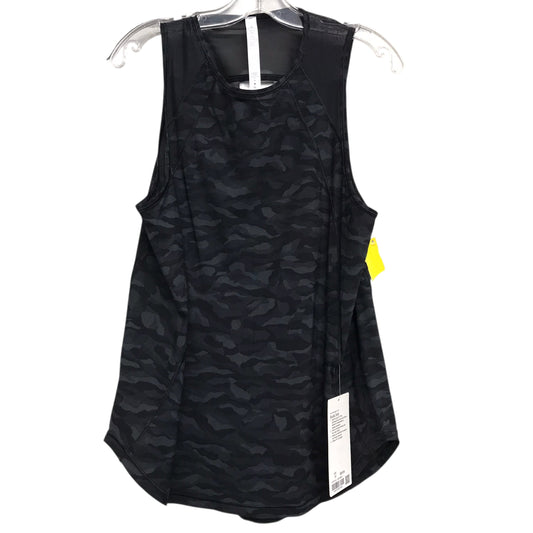 Athletic Tank Top By Lululemon In Camouflage Print, Size:M