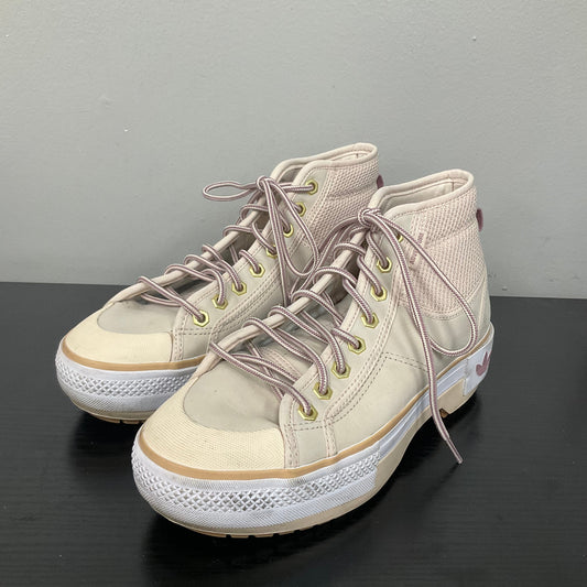 SHOES SNEAKERS PLATFORM by ADIDAS In PINK & TAN, Size: 8