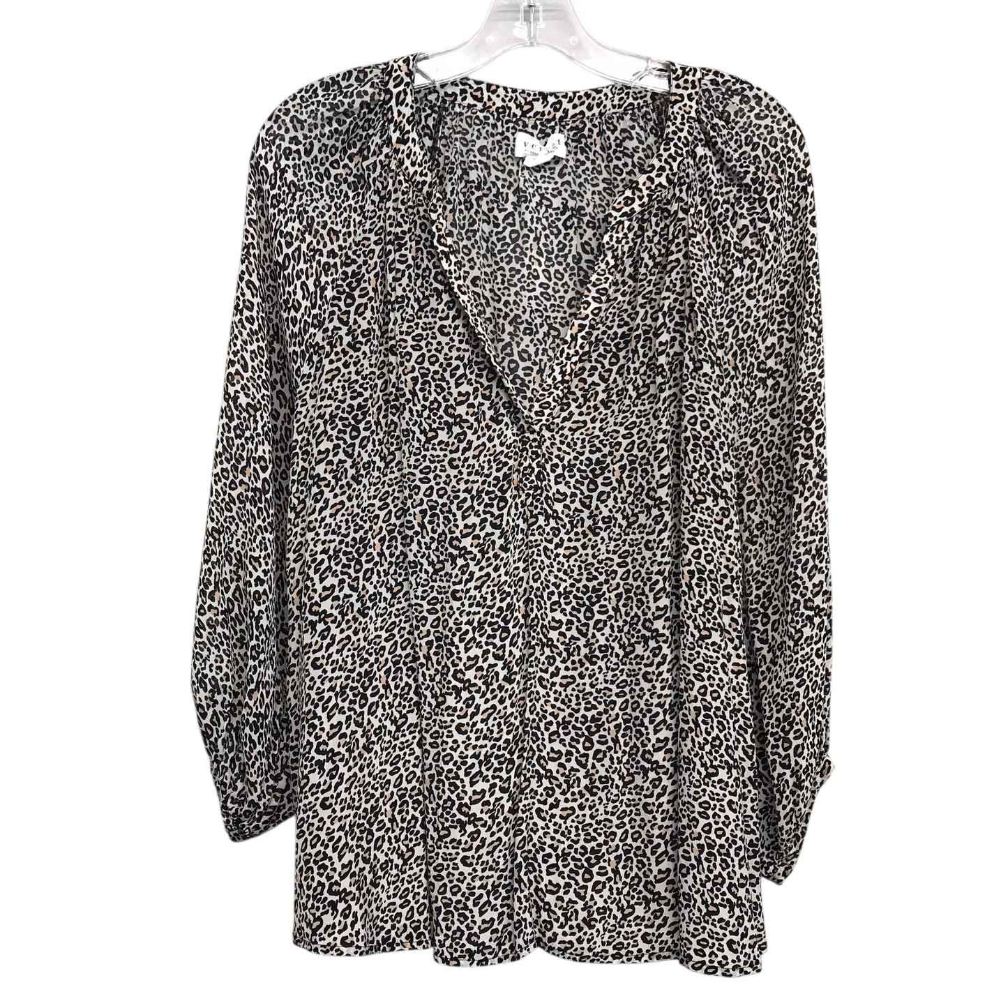 Top Ls By Velvet In Animal Print, Size:Xl