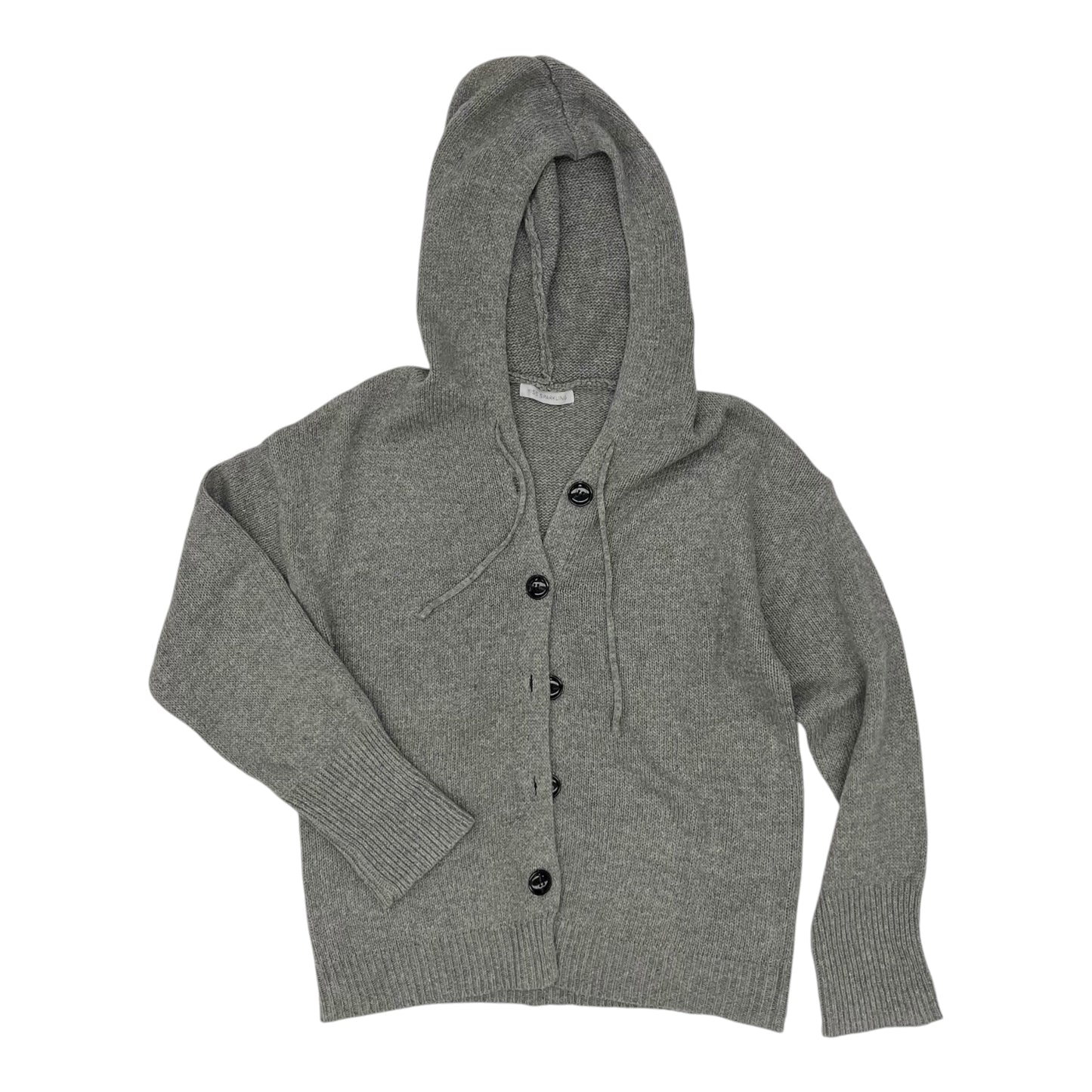 Sweater Cardigan By Miss Sparkling In Grey, Size:M