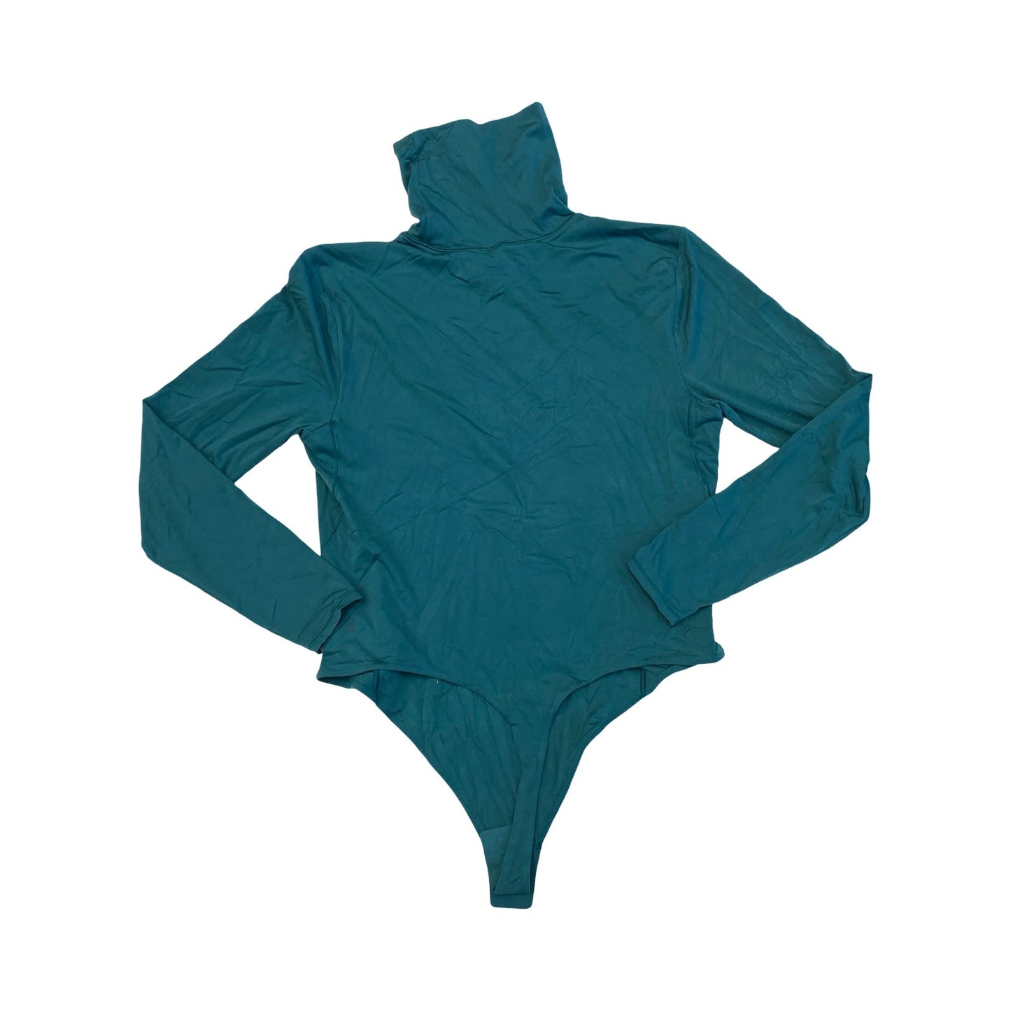 Athletic Top Ls Collar By Lululemon In Green, Size:Xl