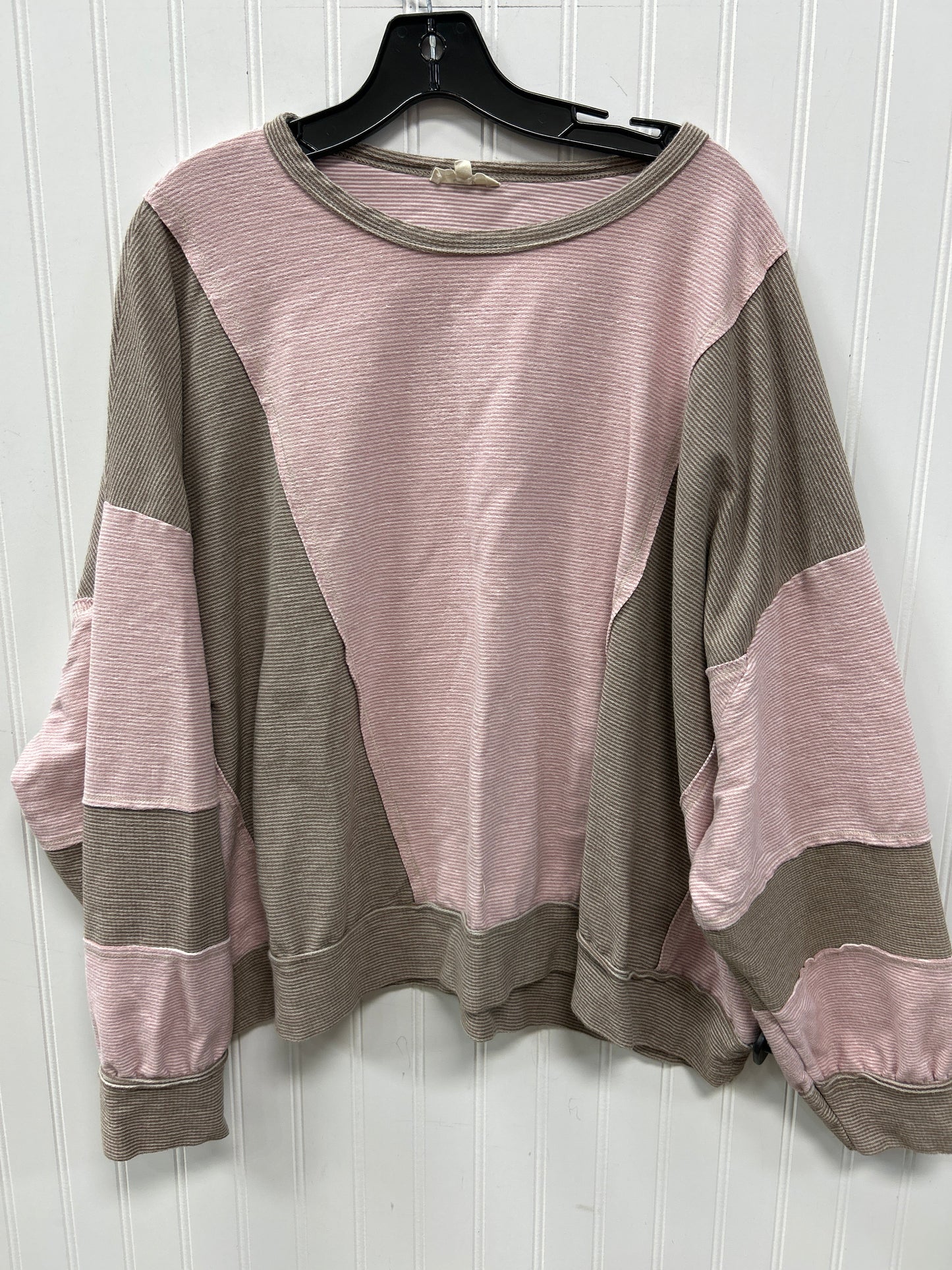 Top Ls By Easel In Brown & Pink, Size:L