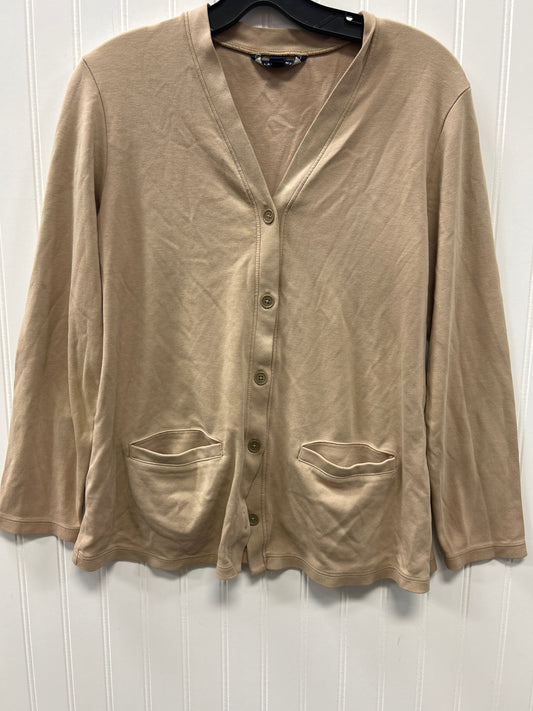 Blouse Ls By Lands End In Tan, Size:S