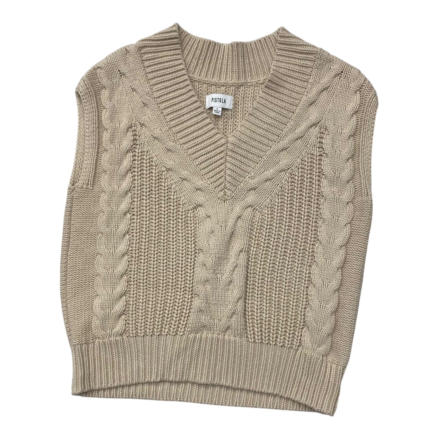 Vest Sweater By Pistola In Beige, Size:S