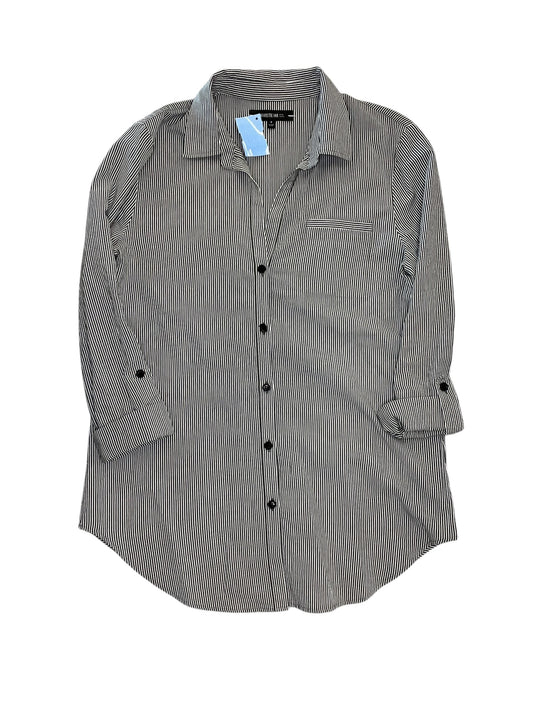 Blouse Designer By Lafayette 148 In Striped Pattern, Size:S