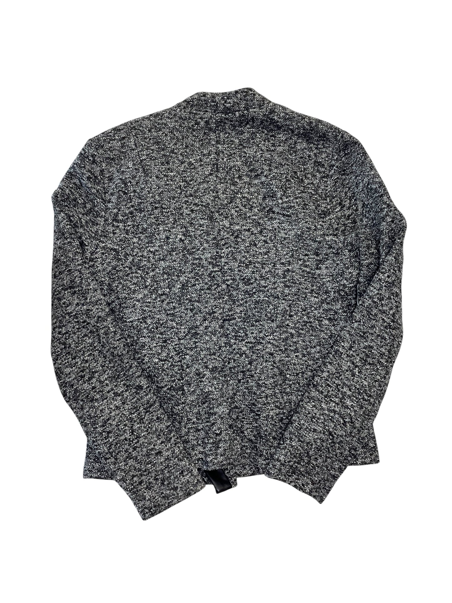 Jacket Moto By Peyton Jensen In Black & Grey, Size:S