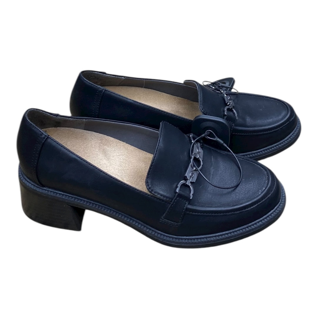 Shoes Heels Block By Dr Scholls In Black, Size:9