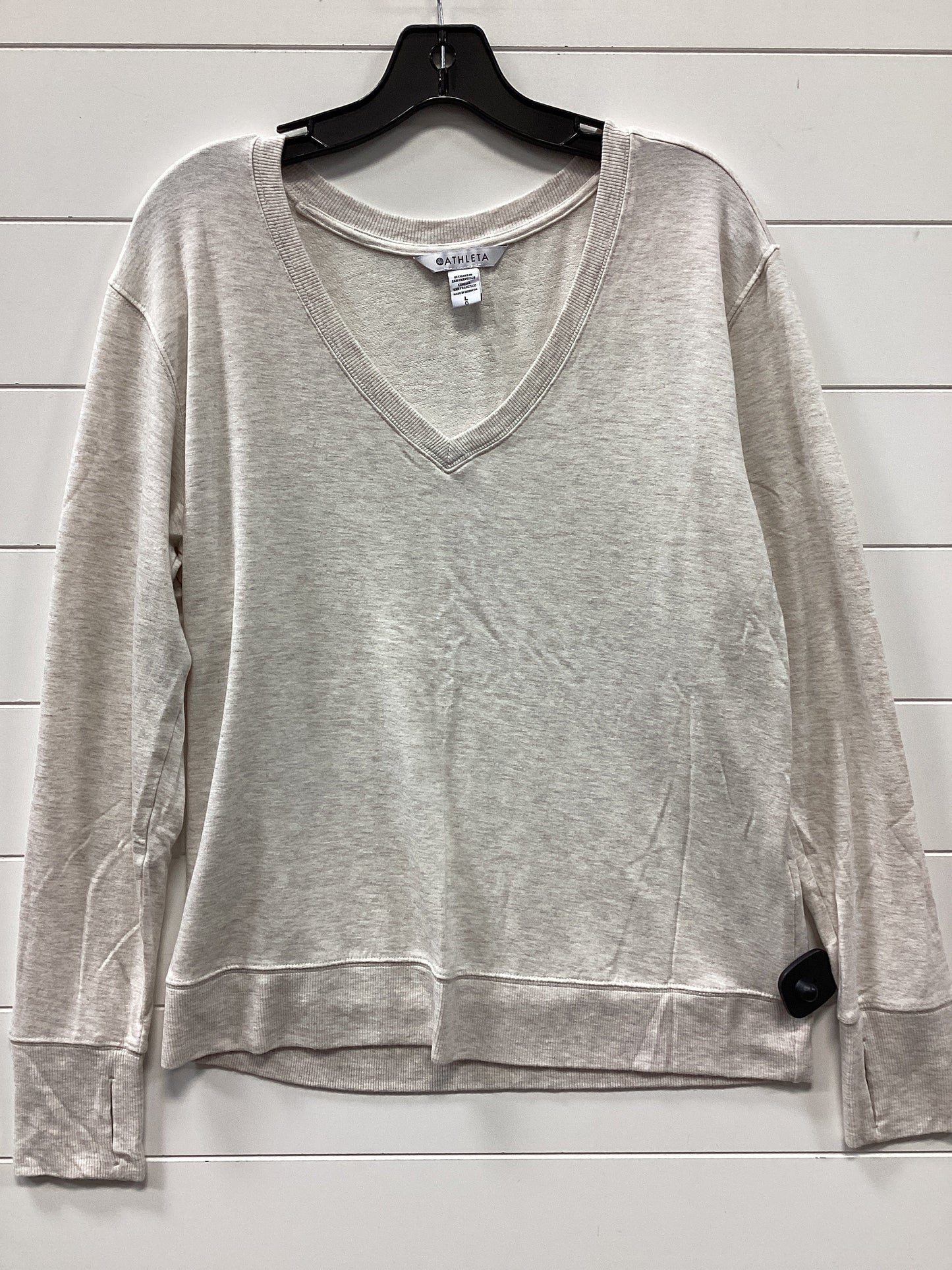 Top Ls By Athleta In Cream, Size:L