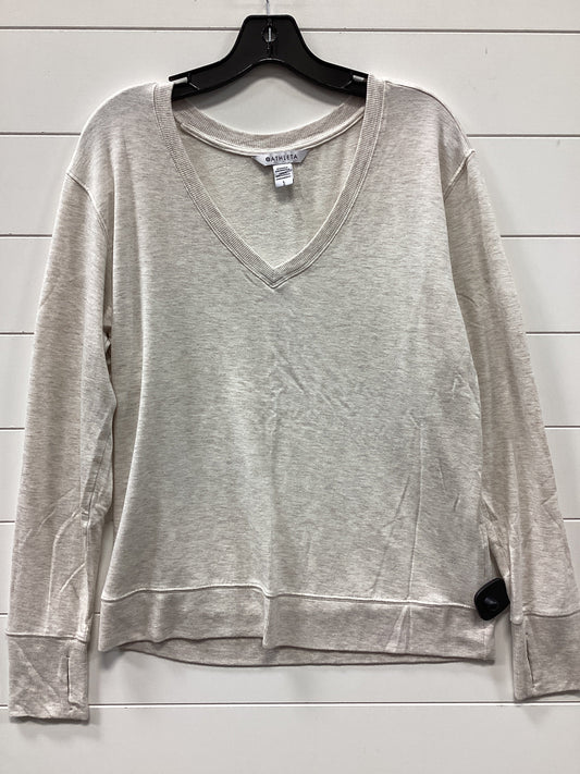 Top Ls By Athleta In Cream, Size:L