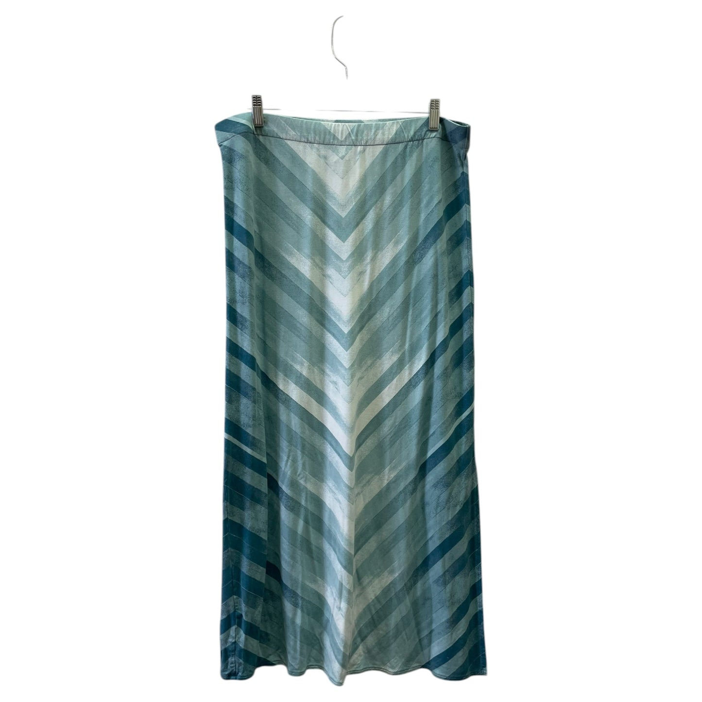 Skirt Maxi By Chicos In Blue & White, Size:M