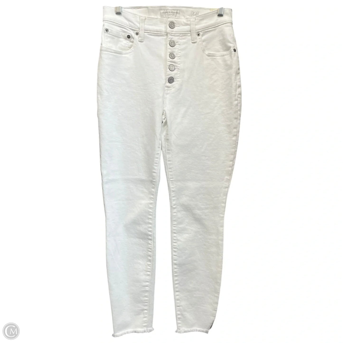 Jeans Skinny By Lucky Brand In White, Size: 4