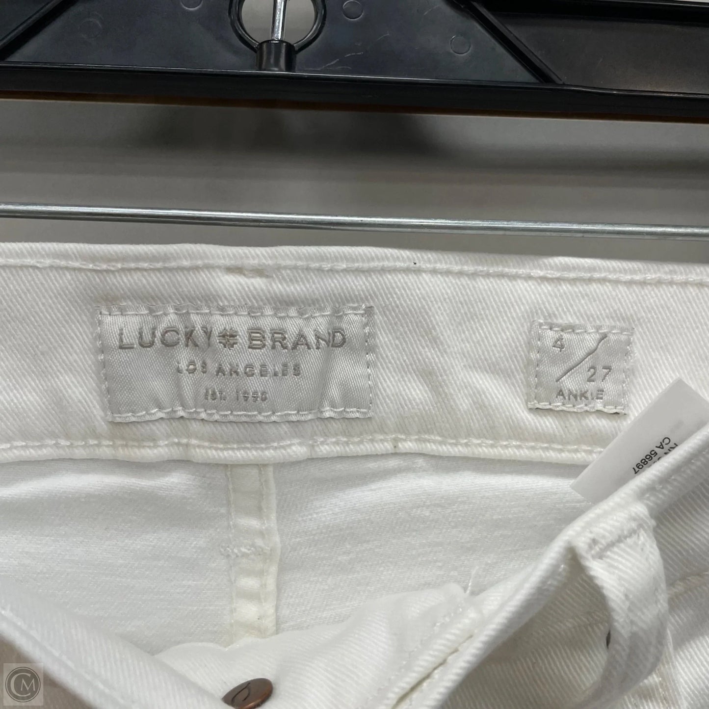 Jeans Skinny By Lucky Brand In White, Size: 4