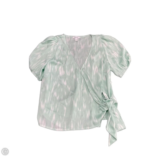 Top Short Sleeve By Nine West In Aqua, Size: L