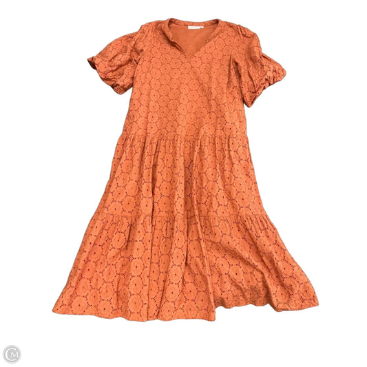 Dress Casual Midi By Roller Rabbit In Orange, Size: Xs