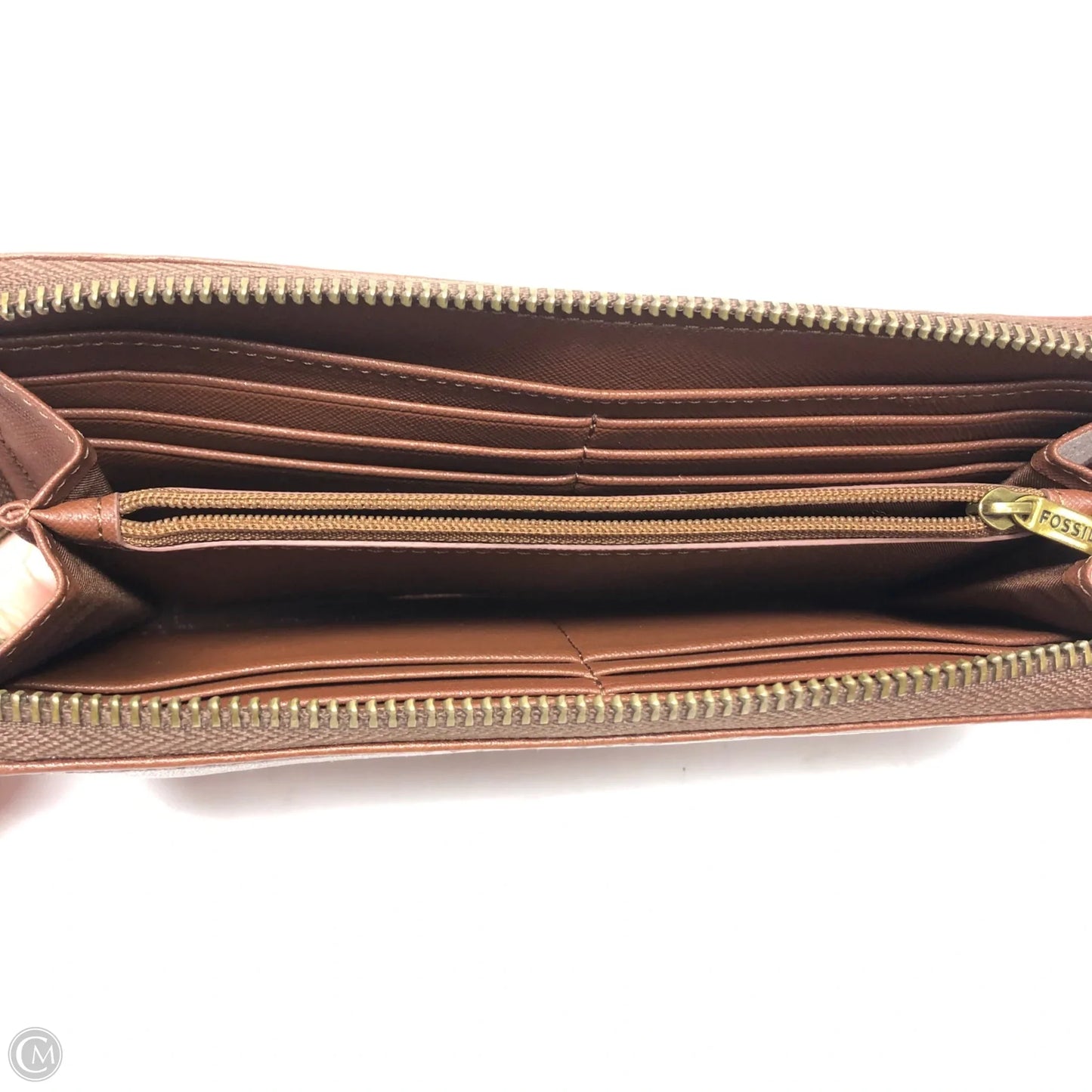 Wristlet Leather By Fossil, Size: Medium