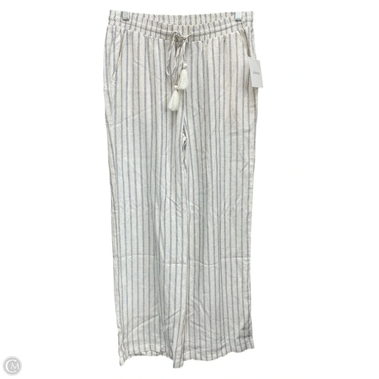 Pants Linen By Ellen Tracy In Striped Pattern, Size: S