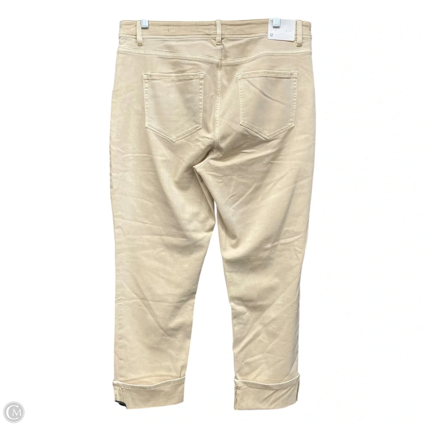 Jeans Cropped By J. Jill In Beige, Size: 12