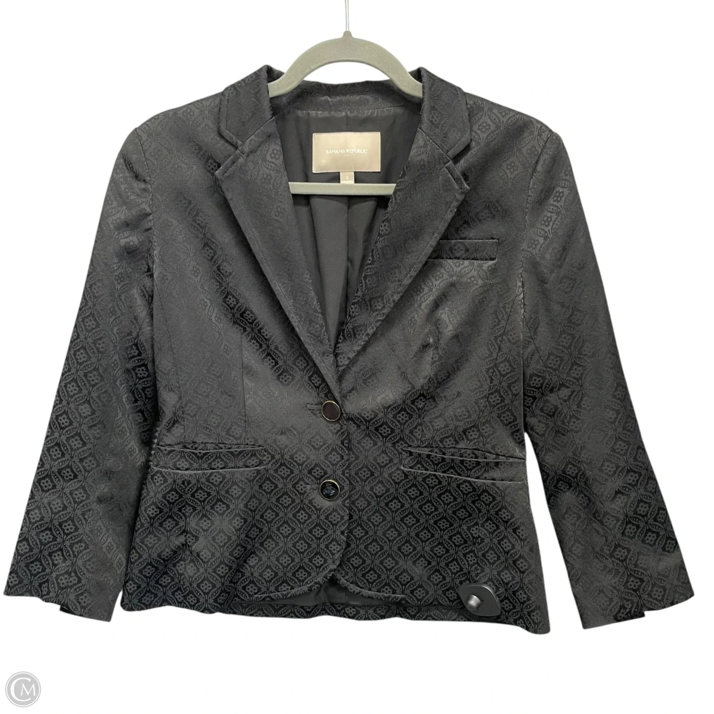 Blazer By Banana Republic In Black, Size: 6