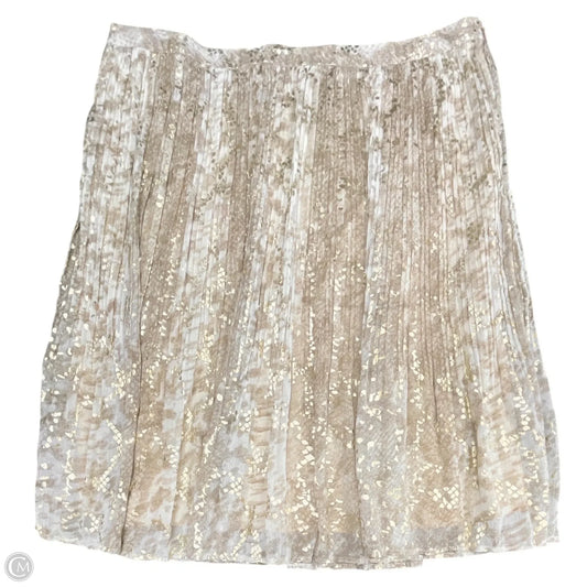 Skirt Midi By Ultra Pink In Brown & Cream, Size: Xl