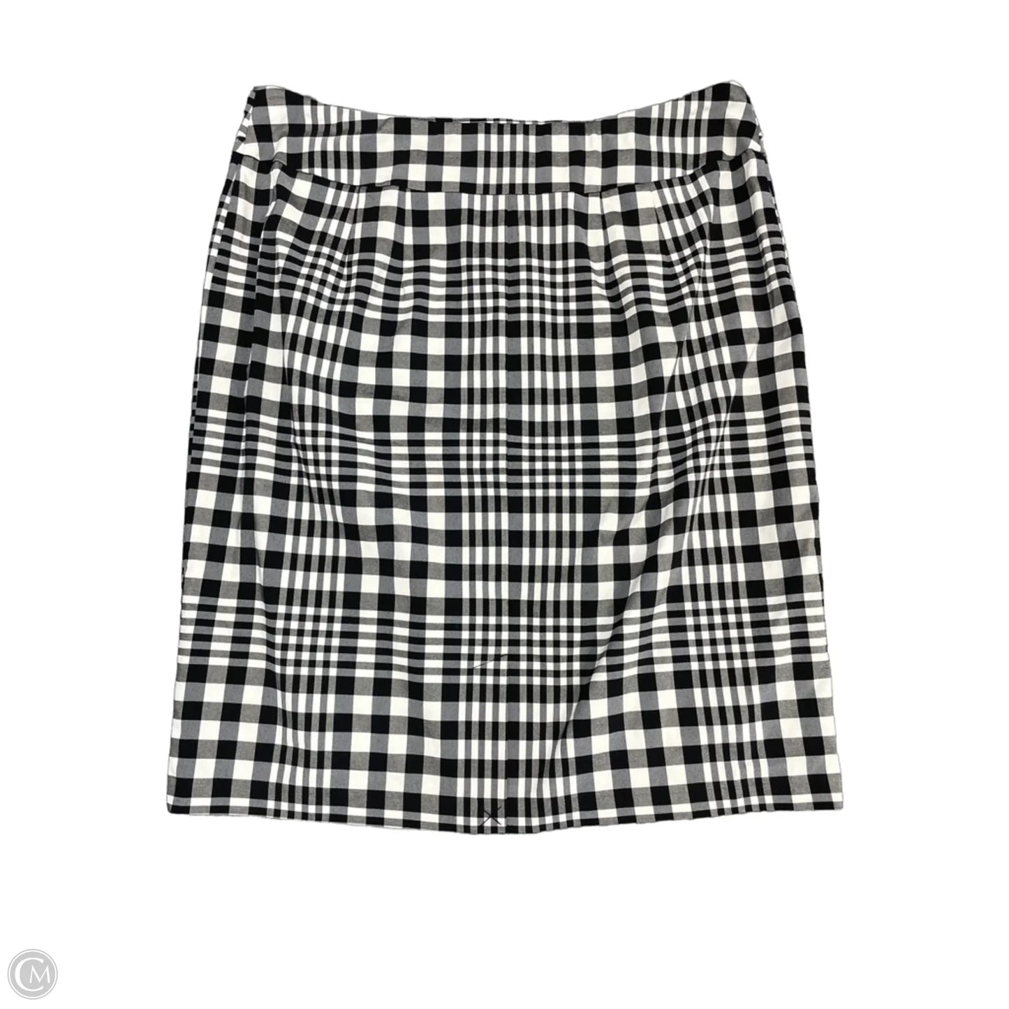 Skirt Midi By Cato In Black & White, Size: 20