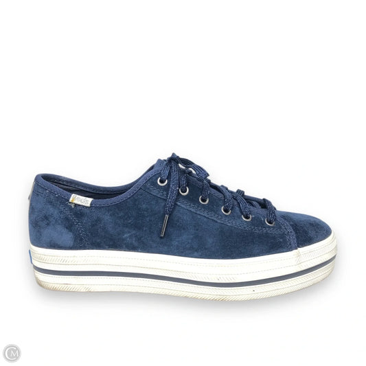 Shoes Sneakers By Keds In Blue & Cream, Size: 6