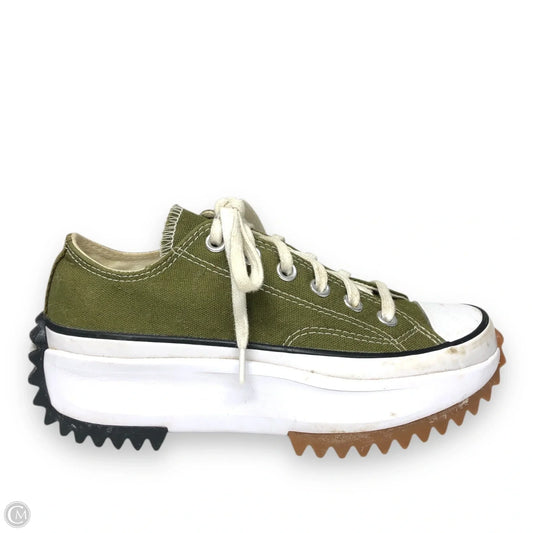 Shoes Sneakers Platform By Converse In Green & White, Size: 6