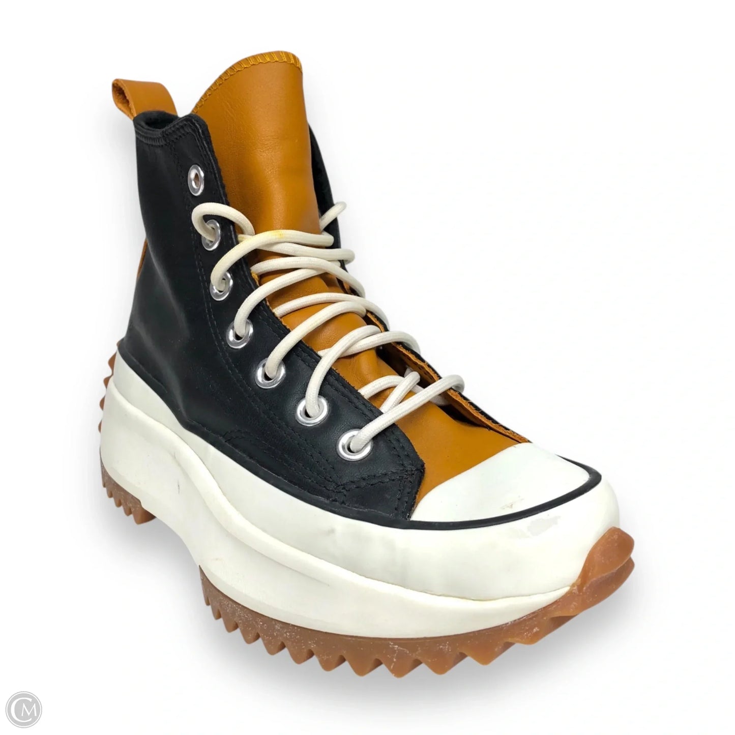 Shoes Sneakers Platform By Converse In Black & Brown, Size: 6