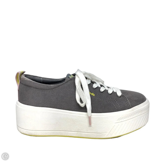 Shoes Sneakers Platform By Keds In Grey & Tan, Size: 6
