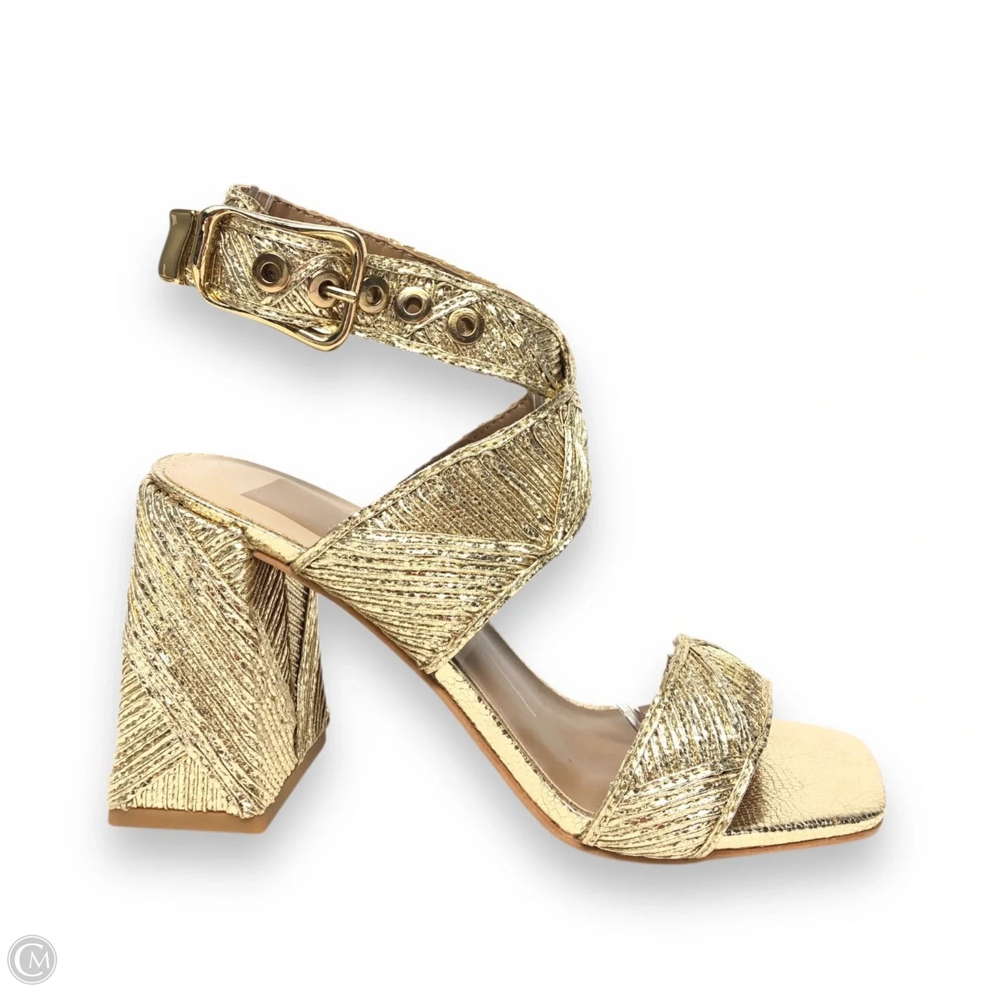 Shoes Heels Block By Dolce Vita In Gold, Size: 5