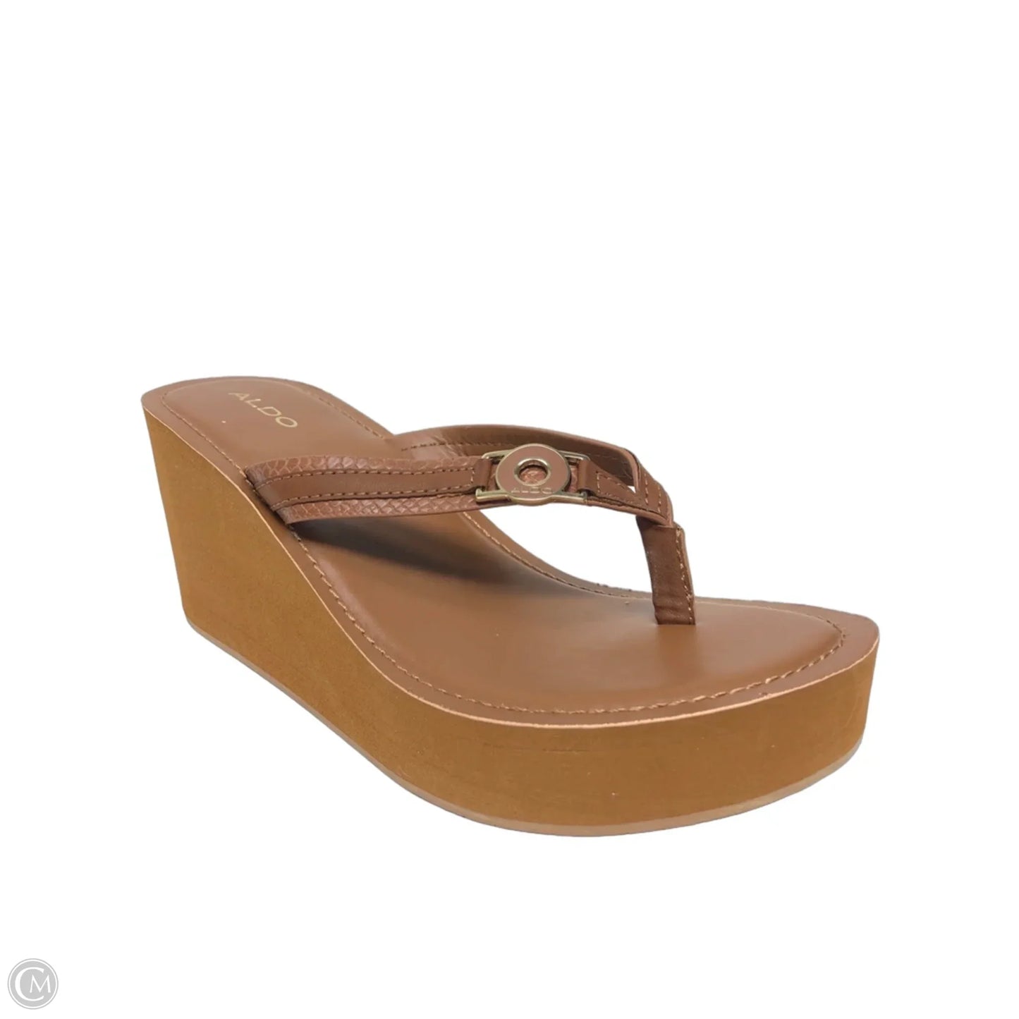 Sandals Heels Platform By Aldo In Brown, Size: 7.5