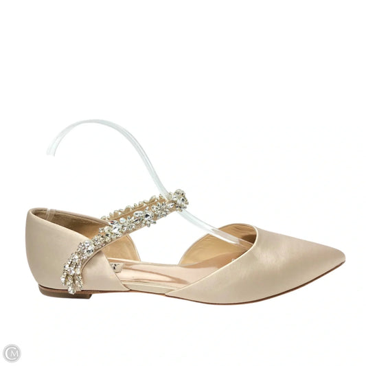 Shoes Flats By Badgley Mischka In Beige, Size: 8