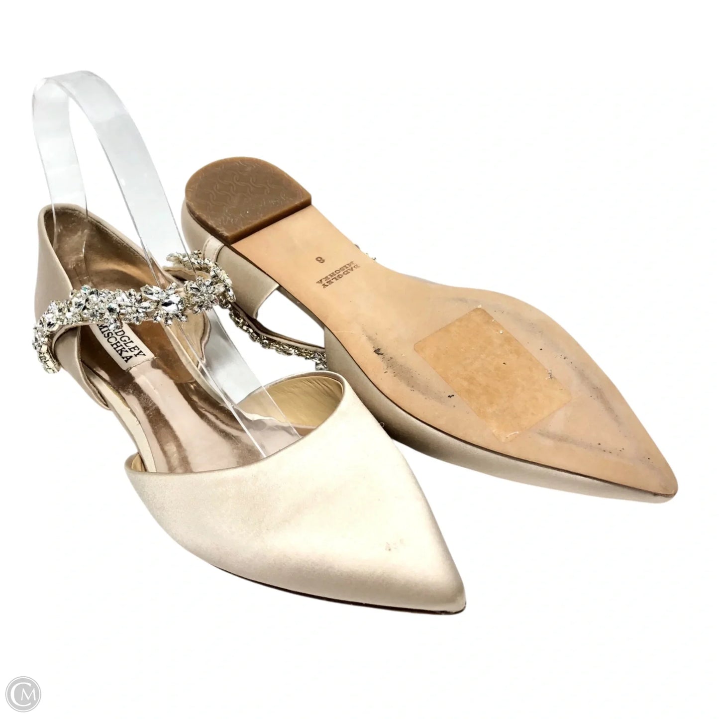 Shoes Flats By Badgley Mischka In Beige, Size: 8